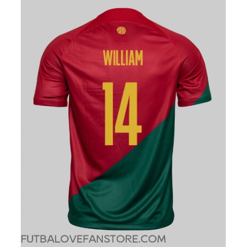 Portugalsko William Carvalho #14 Domáci futbalový dres MS 2022 Krátky Rukáv